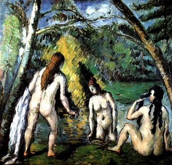 Paul Cezanne : Three Bathersc